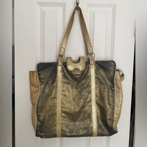 D&G Dolce & Gabbana Tote Bag | Gold Metallic